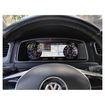 Bizzar Digital Cluster VW GOLF7 | 7.5 Digital HD LCD Instrument Cluster 12.3" με Carplay | HDMI in