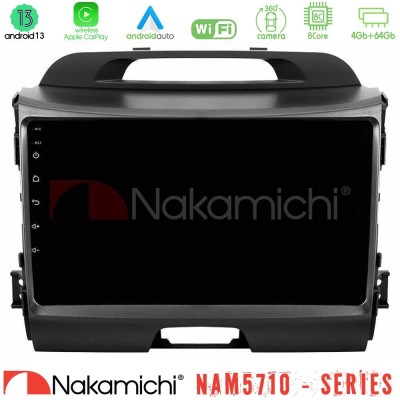 Nakamichi NAM5710 Series 8Core Android13 4+64GB Kia Sportage Navigation Multimedia Tablet 9"