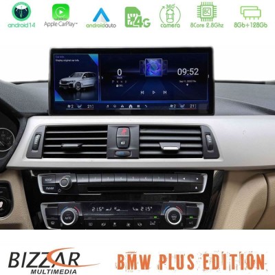 Bizzar Plus Edition BMW 3er/4er(F30/F32) EVO Android14 (8+128GB) Navigation Multimedia 12.3" Slim Pro