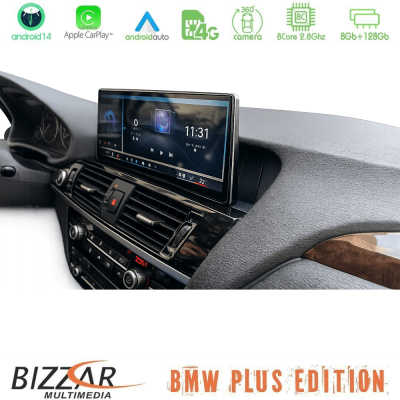 Bizzar Plus Edition BMW X3 F25 CIC Android14 8Core (8+128GB) Navigation Multimedia 12.3" Slim Pro