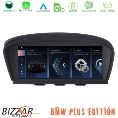 Bizzar Plus Edition BMW 3er/5er/6er (E90/E60/E63) Android14 8Core (8+128GB) Navigation Multimedia 8.8" Anti-reflection