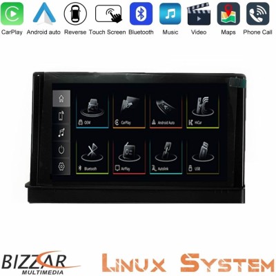 Bizzar Audi A1 (8X) 2010-2018 Linux Apple CarPlay | Android Auto screen 10.25" HD