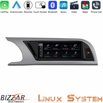Bizzar Audi A4 (B8) 2008-2012 Linux Apple CarPlay | Android Auto screen 8.8" HD