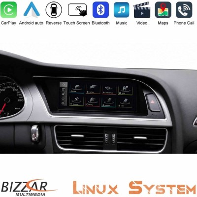 Bizzar Audi A4 (B8.5) 2013-2015 Linux Apple CarPlay | Android Auto screen 8.8" HD