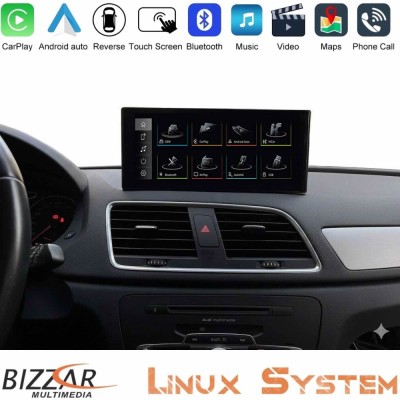 Bizzar Audi Q3 (8U) 2011-2018 Linux Apple CarPlay | Android Auto screen 10.25" HD Bizzar Audi Q3 (8U) 2011-2018 Linux Apple CarPlay | Android Auto screen 10.25" HD