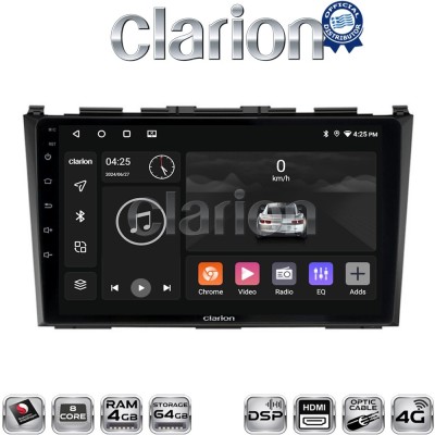 CLARION GL74009 Οθόνη OEM Multimedia Αυτοκινήτου για HONDA CRV 20052012 (CarPlay/AndroidAuto/BT/GPS/WIFI/GPRS)