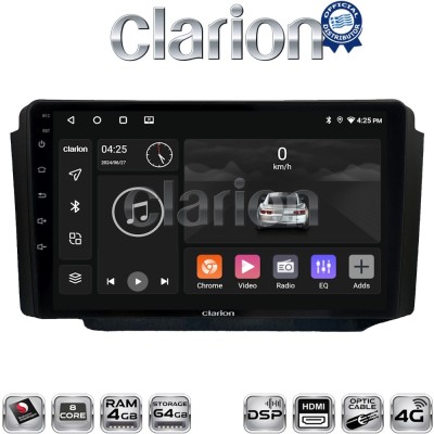 CLARION GL74013 Οθόνη OEM Multimedia Αυτοκινήτου για Ssangyong Rexton 20022006(CarPlay/AndroidAuto/BT/GPS/WIFI/GPRS)