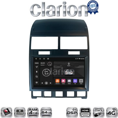 CLARION GL74042 Οθόνη OEM Multimedia Αυτοκινήτου για VW Touareg 2011 (CarPlay/AndroidAuto/BT/GPS/WIFI/GPRS)