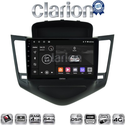 CLARION GL74045 Οθόνη OEM Multimedia Αυτοκινήτου για CHEVROLET CRUZE 20082013 (CarPlay/AndroidAuto/BT/GPS/WIFI/GPRS)