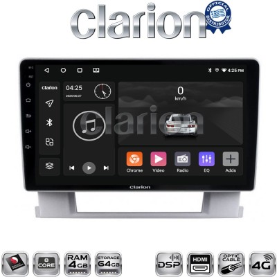 CLARION GL74072 Οθόνη OEM Multimedia Αυτοκινήτου για OPEL ASTRA J 20112015 (CarPlay/AndroidAuto/BT/GPS/WIFI/GPRS)