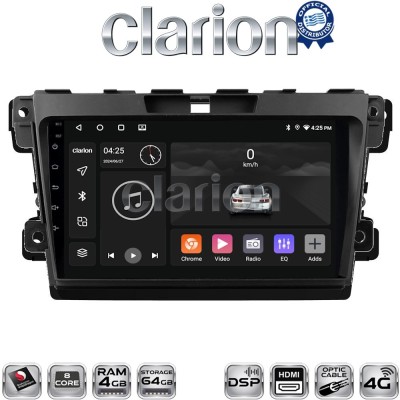 CLARION GL74097 Οθόνη OEM Multimedia Αυτοκινήτου για MAZDA CX7 2006 (CarPlay/AndroidAuto/BT/GPS/WIFI/GPRS)