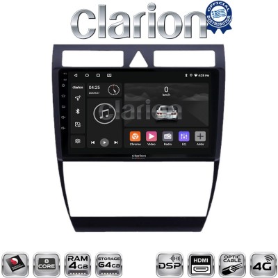 CLARION GL74102 Οθόνη OEM Multimedia Αυτοκινήτου για Audi A6 1998 2004 (CarPlay/AndroidAuto/BT/GPS/WIFI/GPRS)