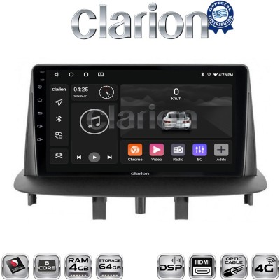 CLARION GL74145 Οθόνη OEM Multimedia Αυτοκινήτου για RENAULT MEGANE3 (CarPlay/AndroidAuto/BT/GPS/WIFI/GPRS)