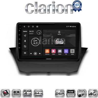 CLARION GL74152 Οθόνη OEM Multimedia Αυτοκινήτου για FORD FIESTA 20082009 (CarPlay/AndroidAuto/BT/GPS/WIFI/GPRS)