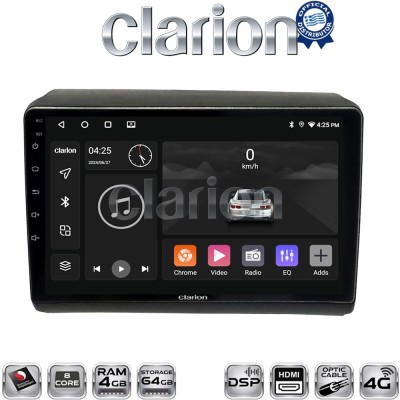 CLARION GL74194 Οθόνη OEM Multimedia Αυτοκινήτου για Fiat Ducato - Citroen Jumper - Peugeot Partner 2012 (CarPlay/AndroidAuto/BT