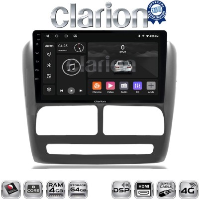 CLARION GL74211 Οθόνη OEM Multimedia Αυτοκινήτου για Fiat Doblo '10-'15 & Opel Combo'10-'15 (CarPlay/AndroidAuto/BT/GPS/WIFI/GPR