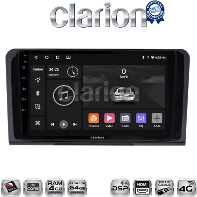 CLARION GL74213 Οθόνη OEM Multimedia Αυτοκινήτου για MERCEDES ML 20052011 (CarPlay/AndroidAuto/BT/GPS/WIFI/GPRS)