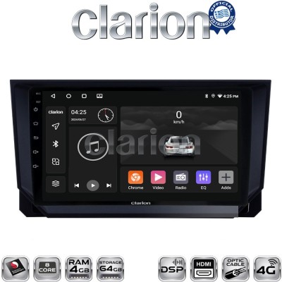 CLARION GL74222 Οθόνη OEM Multimedia Αυτοκινήτου για Seat Ibiza - Arona 2018 (CarPlay/AndroidAuto/BT/GPS/WIFI/GPRS)