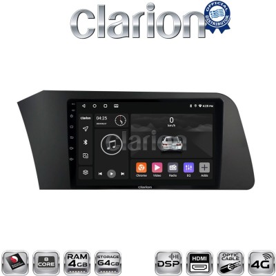 CLARION GL74227 Οθόνη OEM Multimedia Αυτοκινήτου για Hyundai Elantra 2021 (CarPlay/AndroidAuto/BT/GPS/WIFI/GPRS)