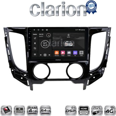 CLARION GL74230B Οθόνη OEM Multimedia Αυτοκινήτου για Mitsubishi L200 2014 Μόνο για αυτοκίνητα με Κλιματισμό (CarPlay/AndroidAut