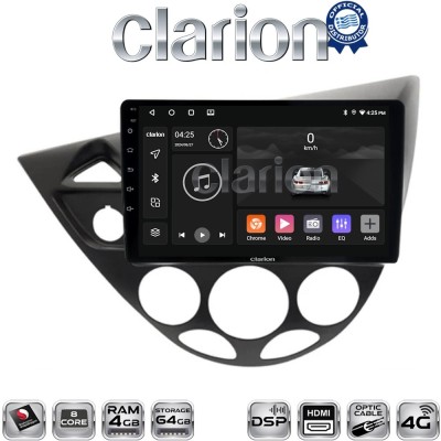 CLARION GL74236 Οθόνη OEM Multimedia Αυτοκινήτου για Ford Focus 1998 2004 (CarPlay/AndroidAuto/BT/GPS/WIFI/GPRS)