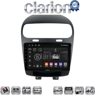 CLARION GL74261 Οθόνη OEM Multimedia Αυτοκινήτου για Fiat Freemont 2008 (CarPlay/AndroidAuto/BT/GPS/WIFI/GPRS)