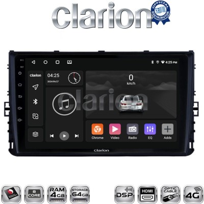 CLARION GL74284 Οθόνη OEM Multimedia Αυτοκινήτου για VW T-ROC & T-CROSS 2017 (CarPlay/AndroidAuto/BT/GPS/WIFI/GPRS)