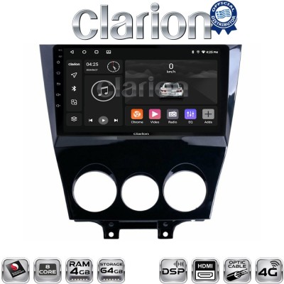 CLARION GL74301 Οθόνη OEM Multimedia Αυτοκινήτου για Mazda RX8 20012008 (CarPlay/AndroidAuto/BT/GPS/WIFI/GPRS)