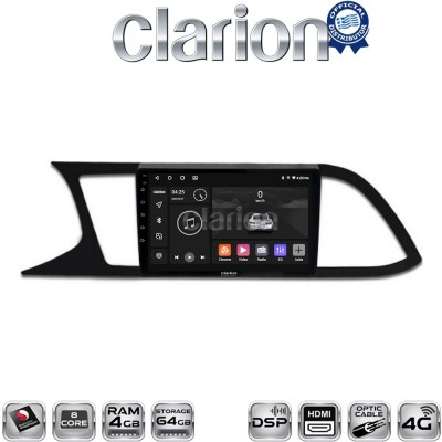 CLARION GL74306 Οθόνη OEM Multimedia Αυτοκινήτου για SEAT LEON 2012 (CarPlay/AndroidAuto/BT/GPS/WIFI/GPRS)