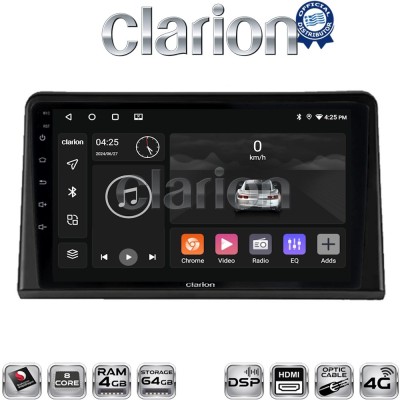 CLARION GL74326 Οθόνη OEM Multimedia Αυτοκινήτου για Renault Express 2023 (CarPlay/AndroidAuto/BT/GPS/WIFI/GPRS)