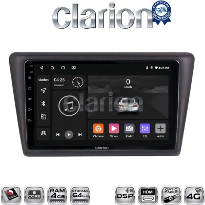 CLARION GL74327 Οθόνη OEM Multimedia Αυτοκινήτου για Skoda Rapid Spaceback 2014 (CarPlay/AndroidAuto/BT/GPS/WIFI/GPRS)