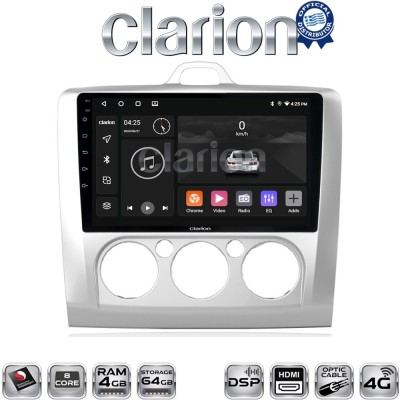 CLARION GL74329 Οθόνη OEM Multimedia Αυτοκινήτου για FORD FOCUS 20042012 (CarPlay/AndroidAuto/BT/GPS/WIFI/GPRS)