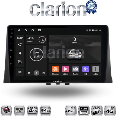 CLARION GL74330 Οθόνη OEM Multimedia Αυτοκινήτου για CITROEN BERLINGO - PEUGEOT PARTNER 2019 (CarPlay/AndroidAuto/BT/GPS/WIFI/GP