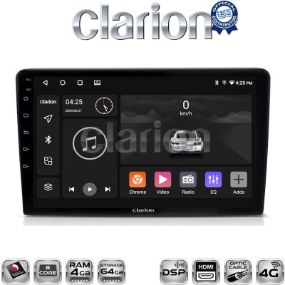 CLARION GL74332 Οθόνη OEM Multimedia Αυτοκινήτου για VW Golf4 1998 2004 (CarPlay/AndroidAuto/BT/GPS/WIFI/GPRS)