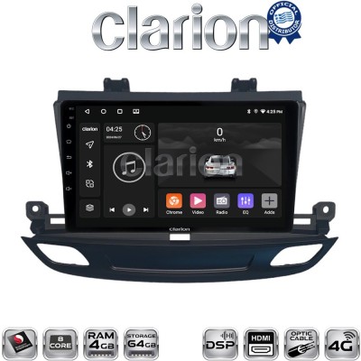 CLARION GL74339 Οθόνη OEM Multimedia Αυτοκινήτου για Opel Insignia 2018 (CarPlay/AndroidAuto/BT/GPS/WIFI/GPRS)