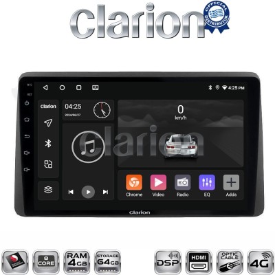 CLARION GL74355 Οθόνη OEM Multimedia Αυτοκινήτου για Nissan Juke 2021 (CarPlay/AndroidAuto/BT/GPS/WIFI/GPRS)