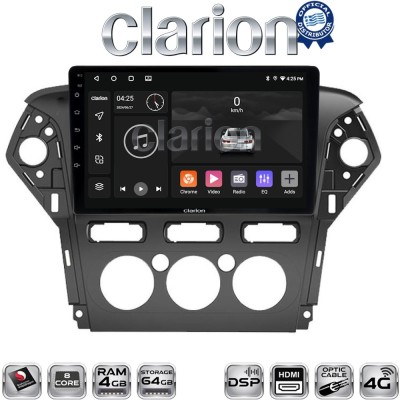 CLARION GL74368 Οθόνη OEM Multimedia Αυτοκινήτου για FORD MONDEO 2010 2013 (CarPlay/AndroidAuto/BT/GPS/WIFI/GPRS)