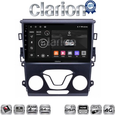 CLARION GL74369 Οθόνη OEM Multimedia Αυτοκινήτου για FORD MONDEO 2014 (CarPlay/AndroidAuto/BT/GPS/WIFI/GPRS)