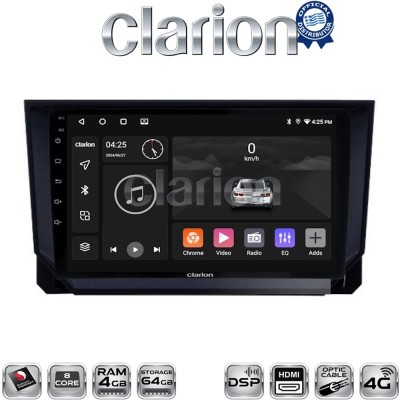 CLARION GL74391 Οθόνη OEM Multimedia Αυτοκινήτου για Mazda CX9 2006 2013 (CarPlay/AndroidAuto/BT/GPS/WIFI/GPRS)