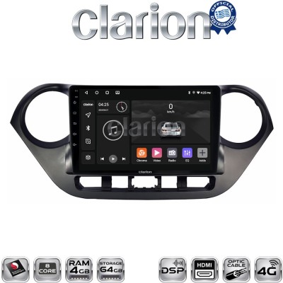 CLARION GL74406 Οθόνη OEM Multimedia Αυτοκινήτου για Hyundai i10 2014 (CarPlay/AndroidAuto/BT/GPS/WIFI/GPRS)