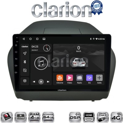 CLARION GL74414 Οθόνη OEM Multimedia Αυτοκινήτου για HYUNDAI IX35 20092015 (CarPlay/AndroidAuto/BT/GPS/WIFI/GPRS)