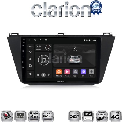 CLARION GL74420 Οθόνη OEM Multimedia Αυτοκινήτου για VOLKSWAGEN TIGUAN 2016 (CarPlay/AndroidAuto/BT/GPS/WIFI/GPRS)