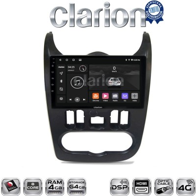 CLARION GL74432B Οθόνη OEM Multimedia Αυτοκινήτου για Dacia Duster 2006 2012 (CarPlay/AndroidAuto/BT/GPS/WIFI/GPRS)