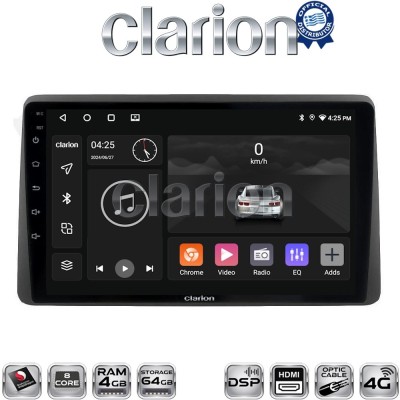 CLARION GL74434 Οθόνη OEM Multimedia Αυτοκινήτου για DACIA DUSTER 2019 (CarPlay/AndroidAuto/BT/GPS/WIFI/GPRS)