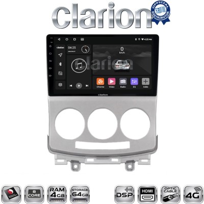 CLARION GL74439 Οθόνη OEM Multimedia Αυτοκινήτου για MAZDA 5 20042010 (CarPlay/AndroidAuto/BT/GPS/WIFI/GPRS)