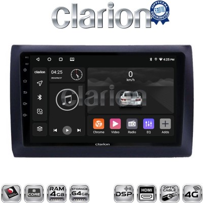 CLARION GL74466 Οθόνη OEM Multimedia Αυτοκινήτου για Fiat Stilo 2001 2007 (CarPlay/AndroidAuto/BT/GPS/WIFI/GPRS)