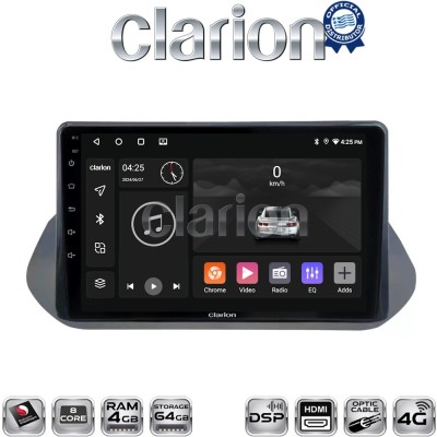 CLARION GL74483 Οθόνη OEM Multimedia Αυτοκινήτου για Nissan Qashqai 2021 (CarPlay/AndroidAuto/BT/GPS/WIFI/GPRS)