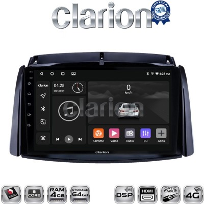 CLARION GL74498 Οθόνη OEM Multimedia Αυτοκινήτου για Renault Koleos 20062017 (CarPlay/AndroidAuto/BT/GPS/WIFI/GPRS)