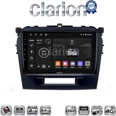 CLARION GL74571 Οθόνη OEM Multimedia Αυτοκινήτου για SUZUKI VITARA & BREZZA 2016 (CarPlay/AndroidAuto/BT/GPS/WIFI/GPRS)