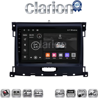 CLARION GL74575 Οθόνη OEM Multimedia Αυτοκινήτου για Ford Ranger 2019 (CarPlay/AndroidAuto/BT/GPS/WIFI/GPRS)